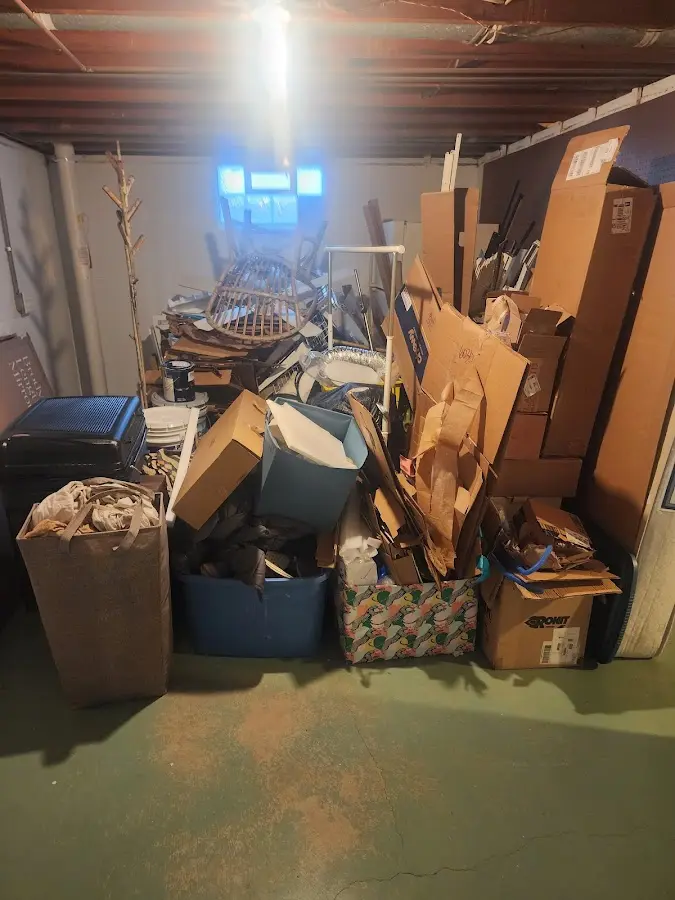 Roll-off dumpster container at job site for 20 Yard Dumpster Rental in Dallas